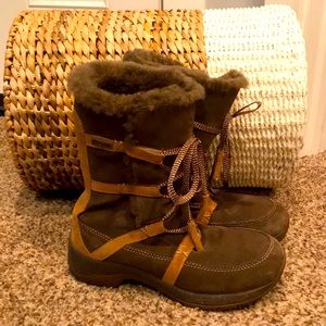 Waterproof Brown Leather Boots